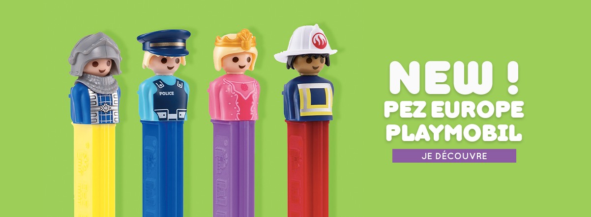 Distributeur pez playmobil chez Cometeshop